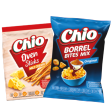 Chio borrelbites, partymix of oven sticks